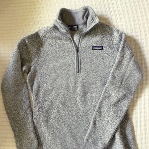 Patagonia Women’s Better Sweater, 3/4 zip, Small, Heathergray